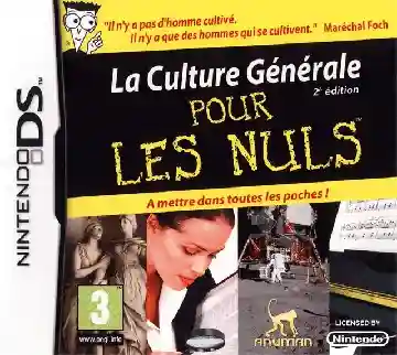 Culture Generale pour les Nuls, La - 2e Edition (Europe) (En,Fr,De)-Nintendo DS